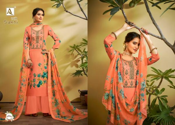 Alok Sakhi Fancy Digital Printed Embroidery Salwar 